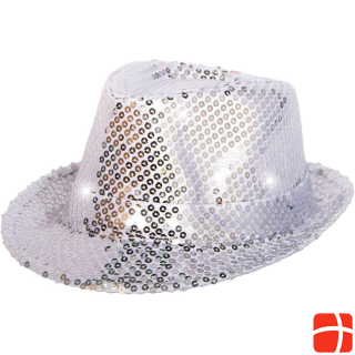 Folat Hat sequins LED silver