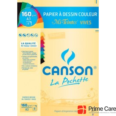 Canson Drawing paper Mi-Teintes, pastel colors
