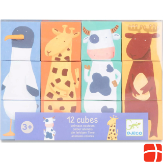 Djeco Animals cube puzzle