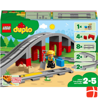 LEGO Railway bridge and rails