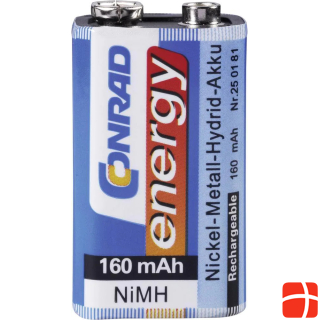 Конрад 9 В блочный аккумулятор NiMH Energy 6LR