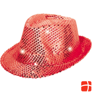 Шляпа Bersinger с пайетками LED красная