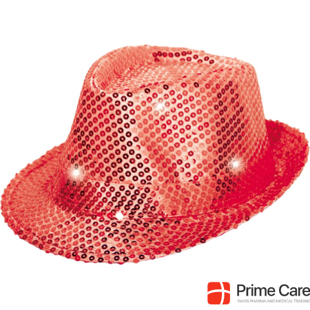 Bersinger Hat sequins LED red