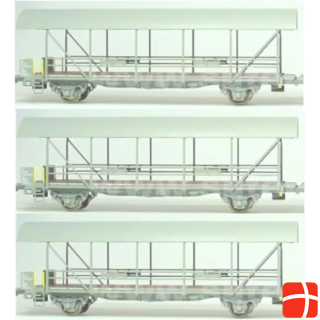 Liliput BLS car transport wagon set 2 (3 transport wagons with roof)