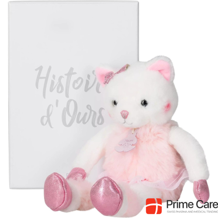 Histoire D'ours Soft toy cat Misty in gift box