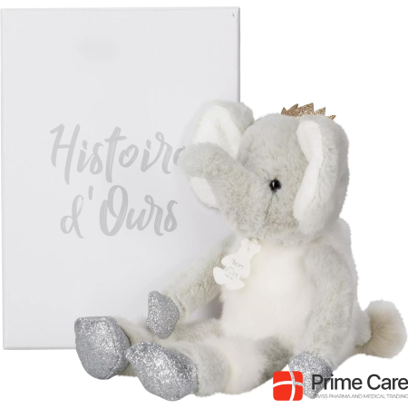 Histoire D'ours Soft toy elephant Elfy in gift box