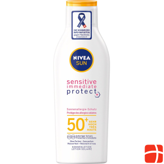 Nivea Sensitive Immediate Protect, size sun lotion, SPF 50+, 200 ml