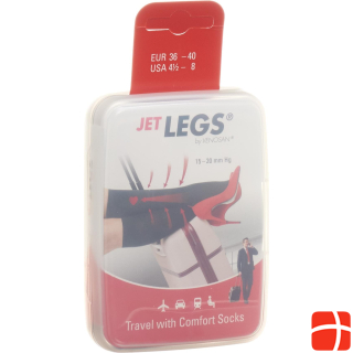 Jet Legs Travel socks 41-45 black