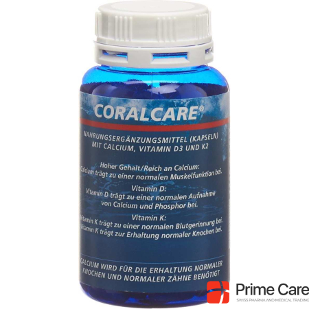CoralCare Calcium capsule 750 mg vitamin D3 + K2