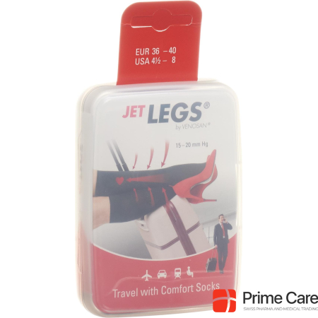 Носки Jet Legs Travel 36-40 черные
