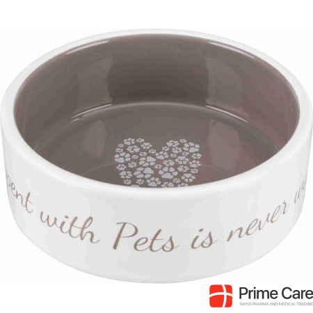 Trixie Ceramic bowl Pets Home 0.3l cream/taupe