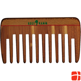 Kost Kamm Mini pocket comb wood WIDE 9cm