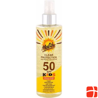 Malibu Kids Clear Protection, size sun spray, SPF 50, 250 ml