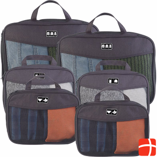 Semptec 6-piece compression garment bag set for travel luggage