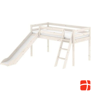 Flexa Classic half-height bed with slide and sloping ladder