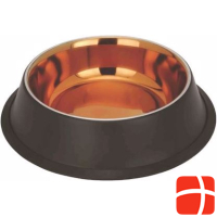 Josty Chrome Steel Bowl Copper & Black