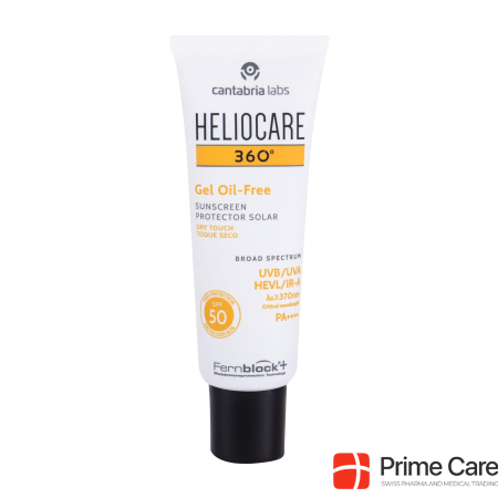 Heliocare 360° Oil-Free, size Sun gel, SPF 50, 50 ml