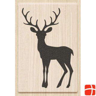 Heyda Stamp Christmas Deer, 4.7 x 7 cm