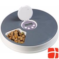 Infactory Timer controlled 6 compartment cat and dog food dispenser