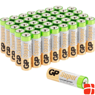 GP Batteries Mignon (AA) Battery Super Alkaline Batteries Mignon, 40er