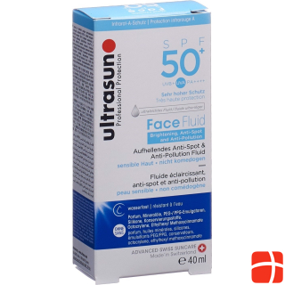 Ultrasun Face Fluid Brightening & Anti-Pollution SPF50+, size 40 ml