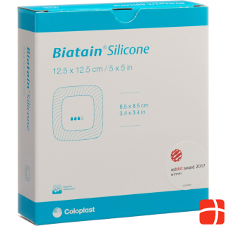Biatain Silicone Schaumverband 12.5x12.5cm selbsthaftend