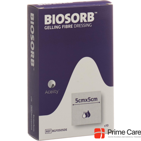 Biosorb GELLING FIBER Gelfaser Wundauflage 5x5см