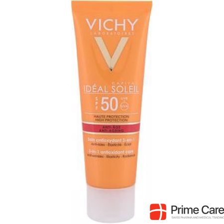 Vichy Ideal Soleil Anti-Ageing 3-в-1, размер SPF 50, 50 мл