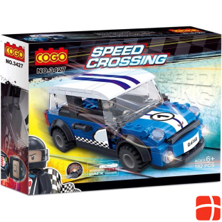 Cogo Speed Crossing Race Car Blue