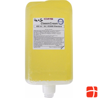 CWS Liquid soap, sealed, pack of 12 bottles, 0.5 l each, standard, yellow.