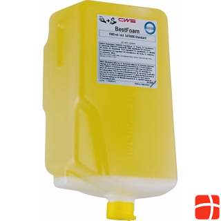 CWS Пенящееся мыло, в упаковке 12 бутылок по 1 л, стандартная, желтая.