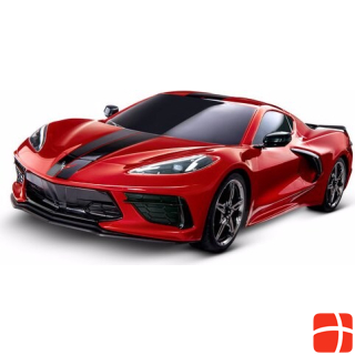 Traxxas 4Tec 3.0 Corvette C8 Electric Brushed On Road 4WD 1:10 RTR red