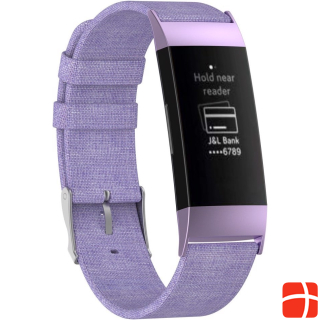 Cover-Discount Fitbit Charge - Canvas bracelet purple