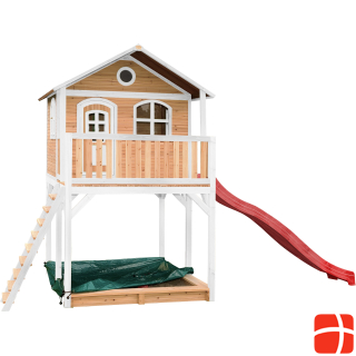 Axi Andy Playhouse Brown / White - Red Slide