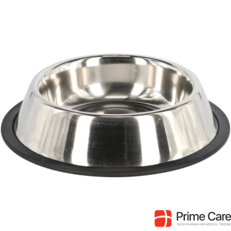 Kerbl Stainless steel bowl with rubber ring