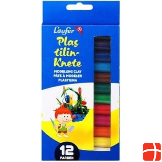 Läufer Plasticine 12-piece, Multicoloured