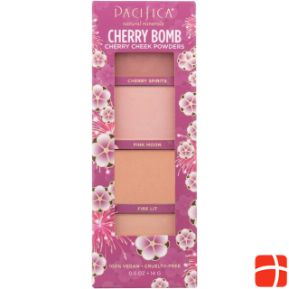 Cosmetic Pacifica Cherry Bomb blush powder palette, cherry cheek