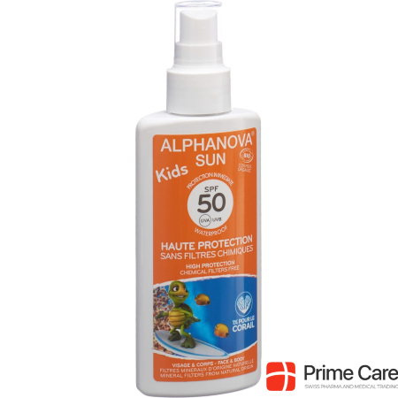 Alphanova SUN Spray Kids bio SPF50 without nanoparticles, size 125 ml