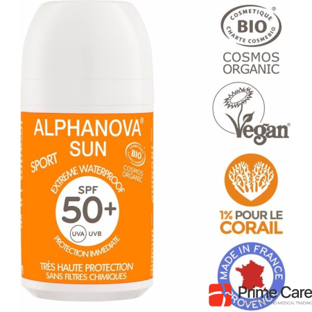Alphanova SUN Roll-on Extreme Sport Bio SPF50+ Milk