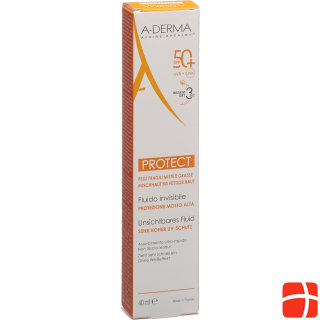 A-Derma PROTECT Fluide invisible SPF50+, size 40 ml
