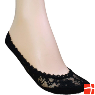 Silky Lace Footies With Padded Sole 1 Pair