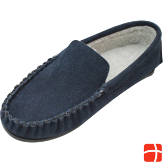 Eastern Counties Leather Mens Suede Moccasins With Berber Fleece Lining