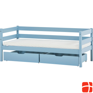 Hoppekids BUNDLE Hoppekids IDA MARIE junior bed 70x160 cm in Dream Blue (Blue) with drawers and ECO Dream M