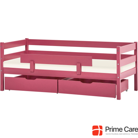 Hoppekids BUNDLE Hoppekids IDA MARIE junior bed 70x160 cm in Baroque Rose (Pink) with drawers, extra Rausfa