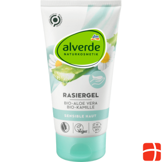 alverde Sensitive shaving gel organic aloe vera, organic chamomile