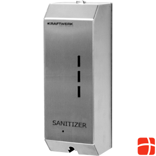 Kraftwerk Touch Free Sanitizer Dispenser for wall mounting, stainless steel