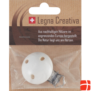 Legna Creativa Pacifier clip white