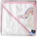 Doudou et Compagnie Bath cape seahorse, pink 80x80cm (MQ2) **