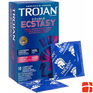 Презервативы Trojan Double Ecstasy 10шт.