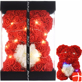 Artificial Flowers Rose Bear